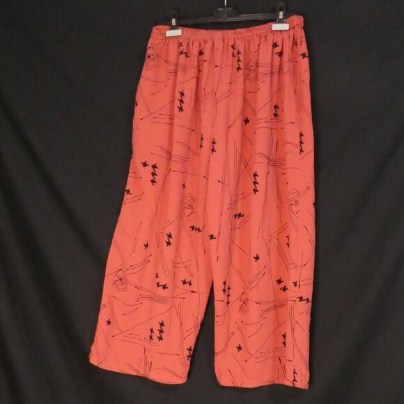 Handmade Loose Fit Abstract Print Lounge / Pajama Pants | 14 inch waist measured - Picture 1 of 16